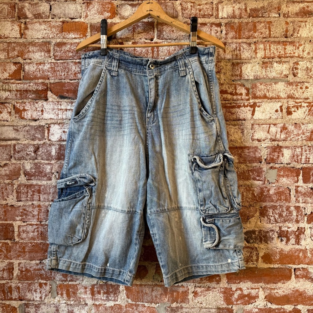 Men's Denim Cargo Shorts vintage